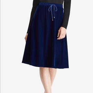 Lauren Ralph Lauren velvet A line skirt size M